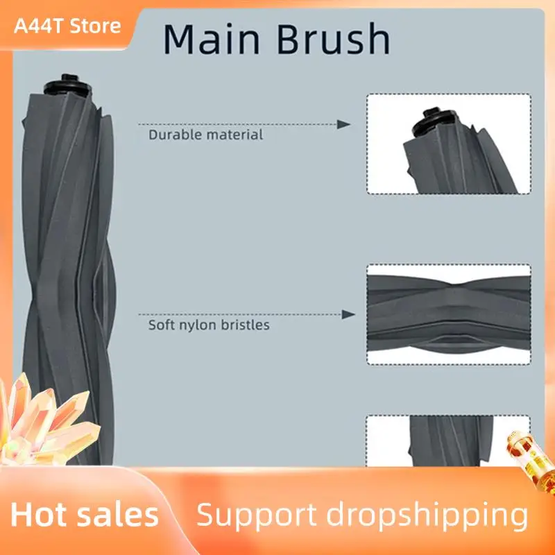 A44T 24PCS For Dreame Mova E30 Ultra Vacuum Replacement Part Main Roller Side Brush Hepa Filter Mop Cloth Dust Bag