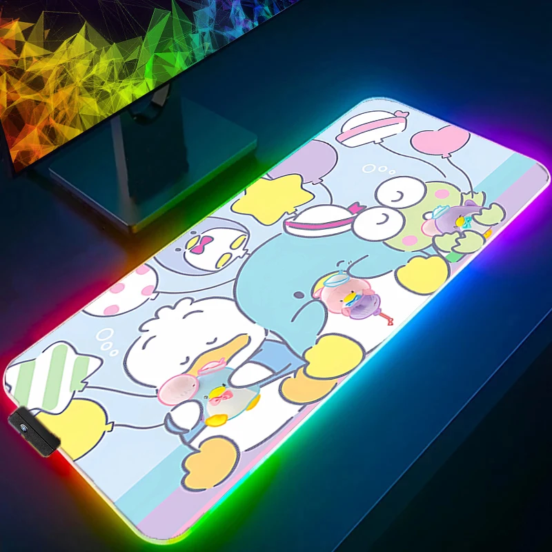 

Computer Mouse Pad K-kero K-kero K-keroppi LED Game Mouse Pad Gaming Mousepad Desk Mause Pad RGB Keyboard Mouse Backlight Carpet