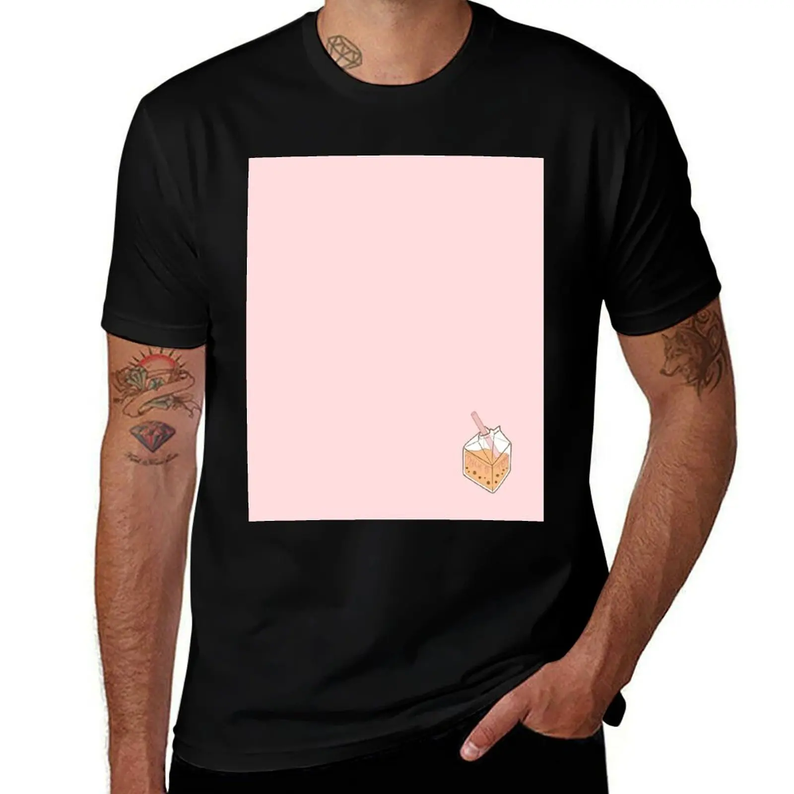 Bubble Milk Tea Mylk of Tea T-Shirt Herren T-Shirts Grafik-Baumwoll-T-Shirt 100 % T-Shirt