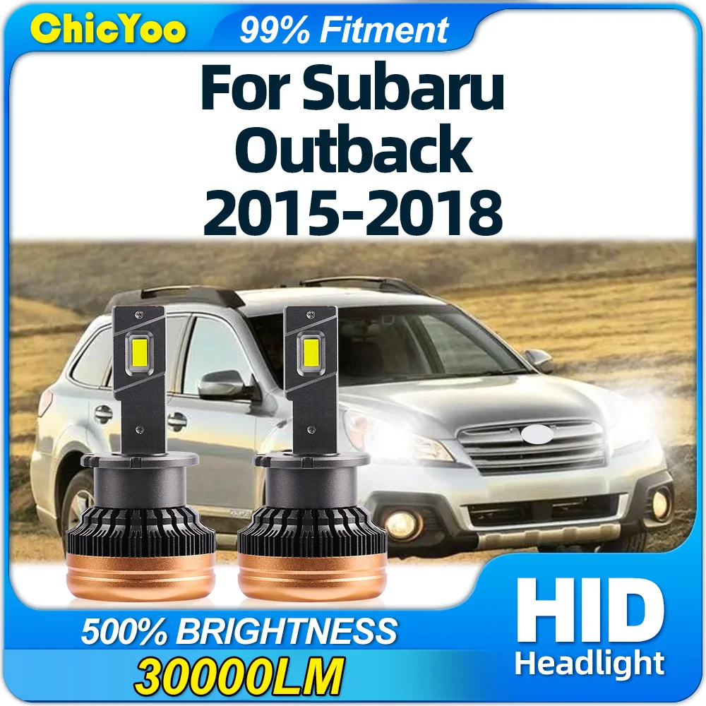 

LED Headlights HID Bulbs 30000LM 120W Two-sided CSP Chips 6000K Plug&Play Xenon Lamps For Subaru Outback 2015 2016 2017 2018