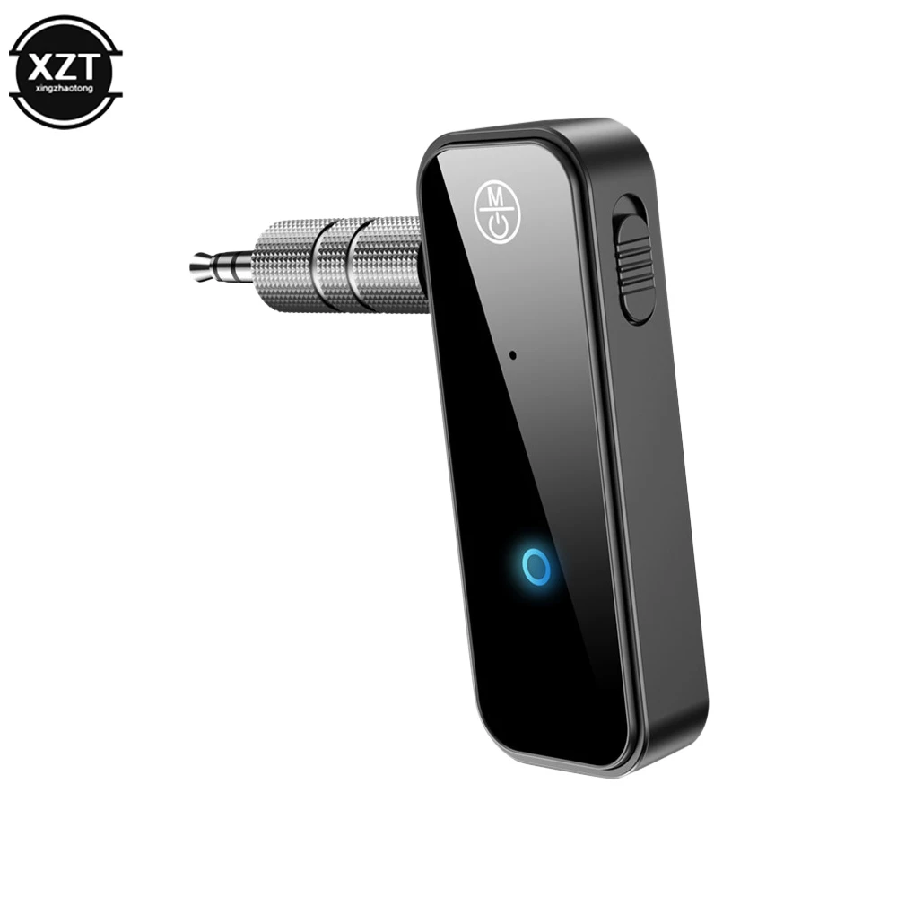 Bluetooth 5.0 Transmitter Receiver 3.5mm Audio AUX Adapter 2 in1 Jack Wireless Adapter For Car Audio Music Aux Handsfree Headset