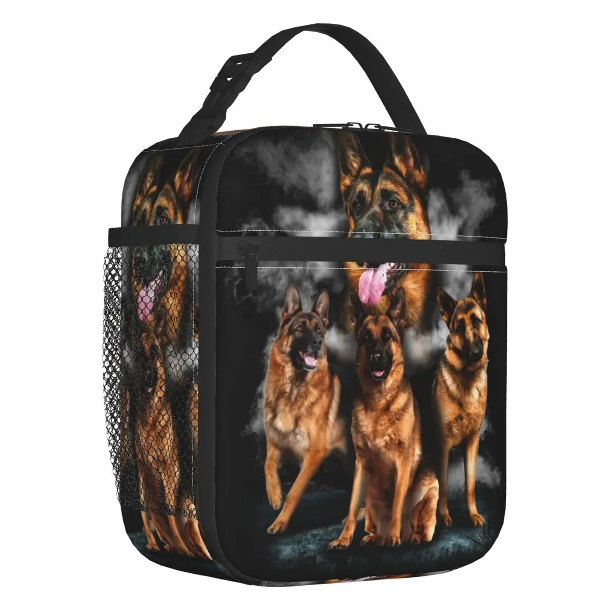 

Custom German Shepherd Dog Lunch Bag Women Thermal Cooler Insulated Lunch Boxes for Kids School