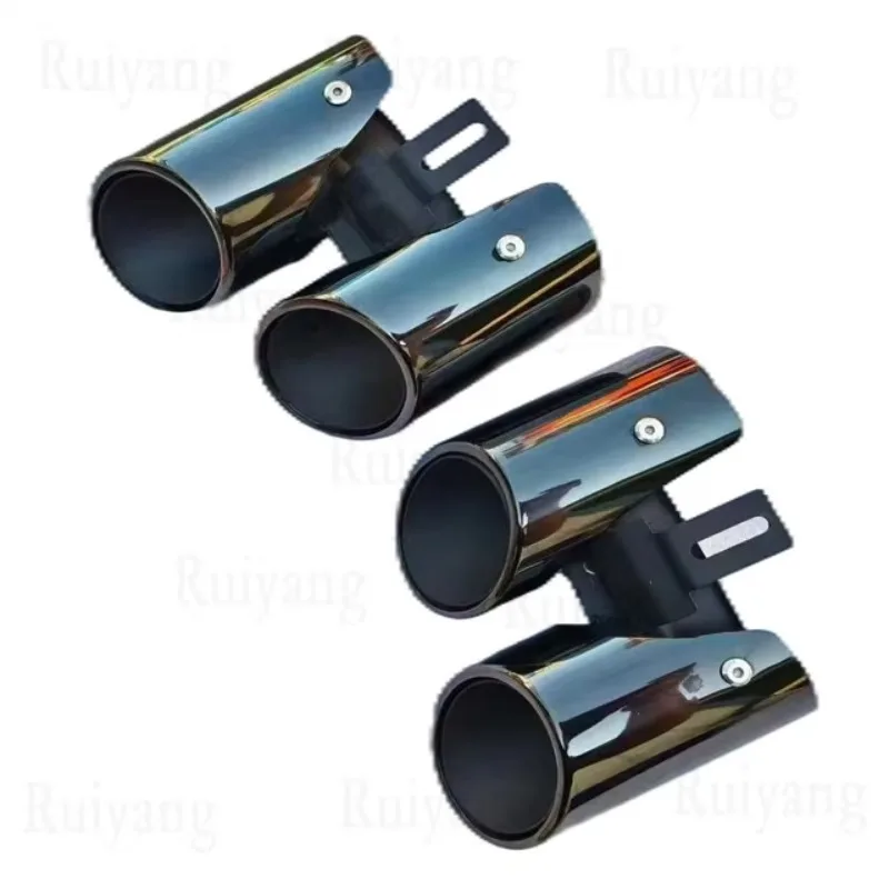 

For Porsches Panamera GTS Style 971 2017-2023 New Titanium Black Exhaust Tips Upgrade Muffler Tail Pipe Exhaust System