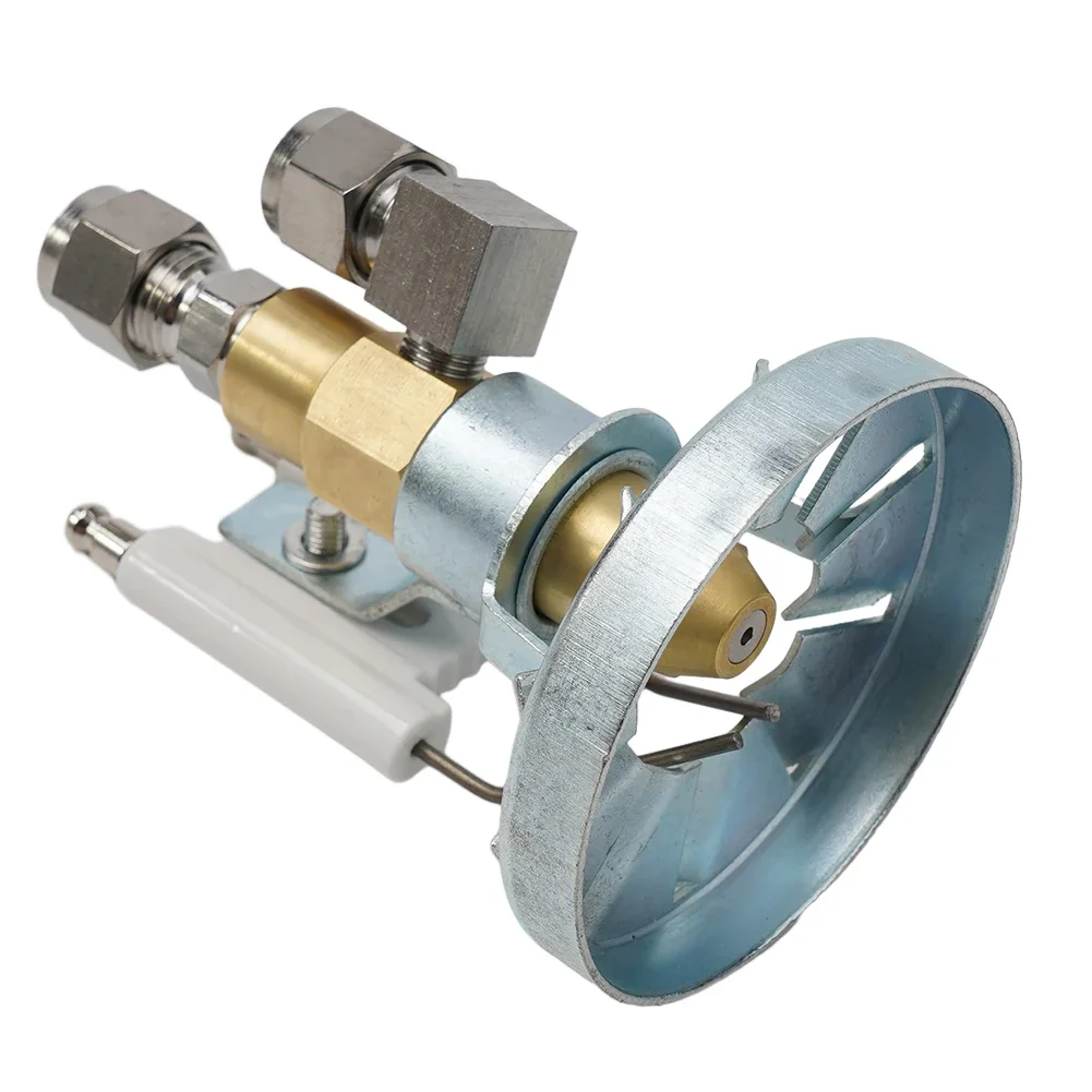 

1 шт./компл., алюминиевая латунная горелка с распылением воздуха, горелка, кольца с пламенным электродом, насадка-распылитель, новое отработанное масло