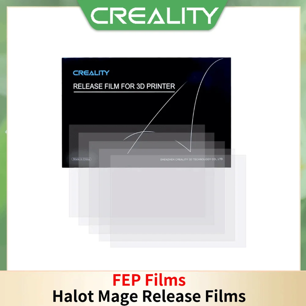 

Creality 5PCS FEP Film Halot Mage Release Films for HALOT MAGE/HALOT MAGE Pro Other 10Inch LCD SLA DLP 3D Printer 286x198x0.15mm
