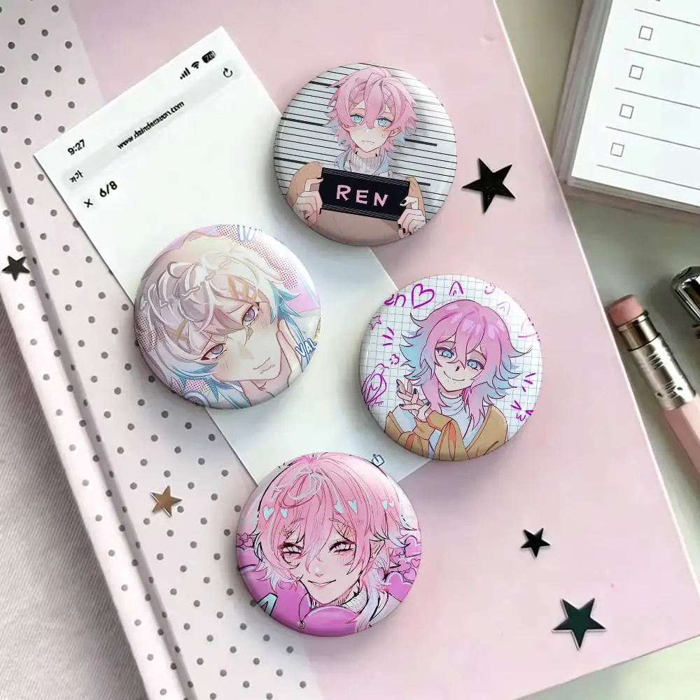 

14 days with you ren Badges 25 32 44 58 75 mm Round Fans Collect Friends Gifts Brooch Souvenir