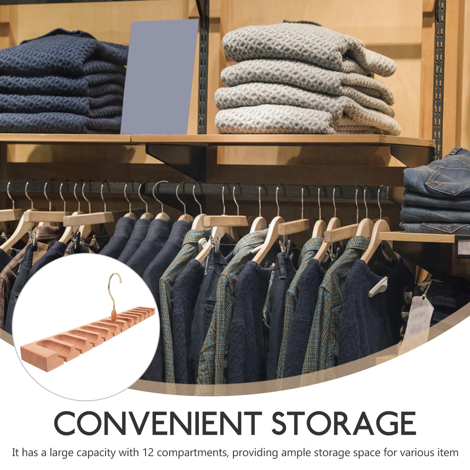 

Rotating Large Capacity Storage Rack Belt Accessories for Closet Wardrobe Clothes Hanging Tie Hanger Bow