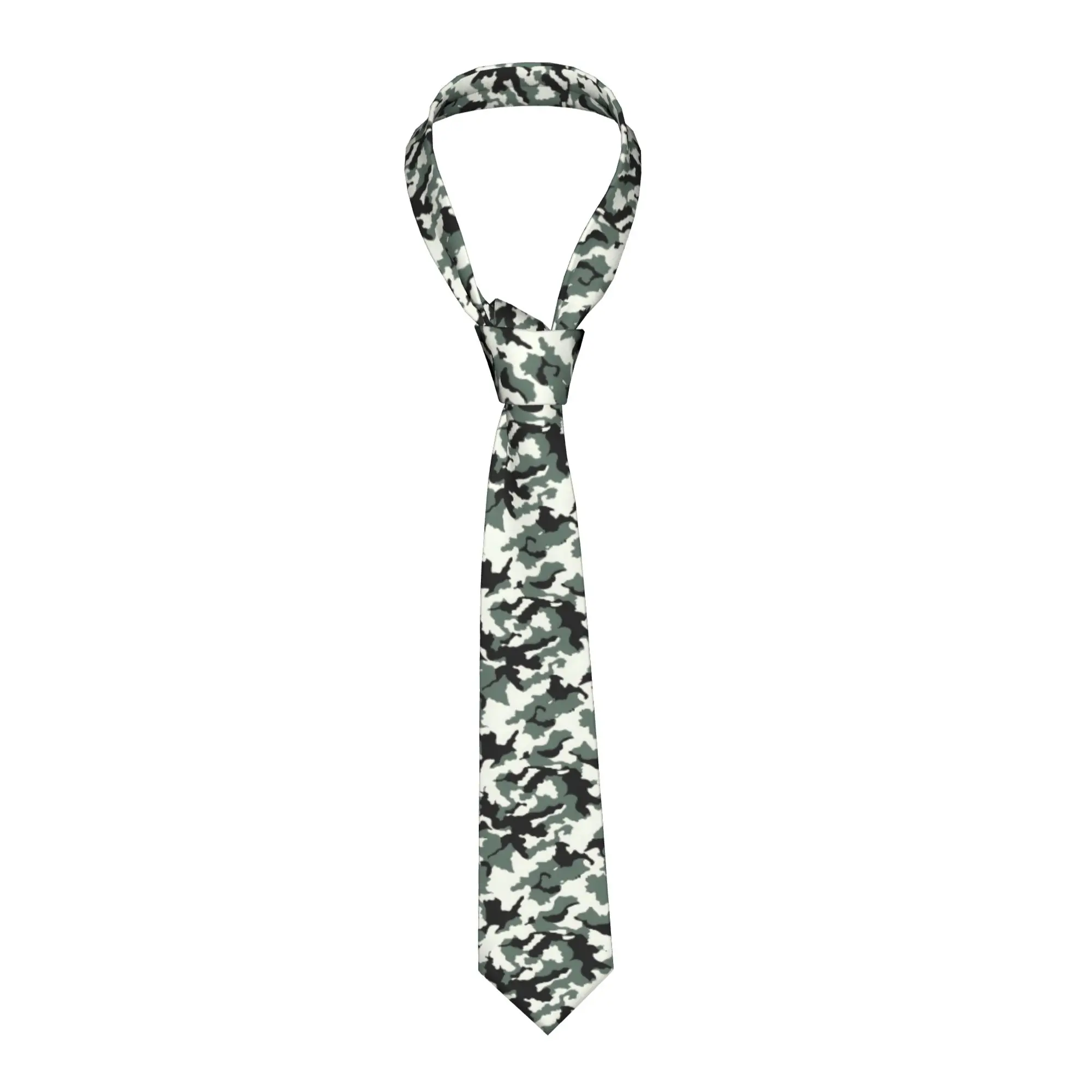 

Camo Camouflage Neckties Unisex Slim Narrow Neck Ties for Men Suits Accessories Cravat