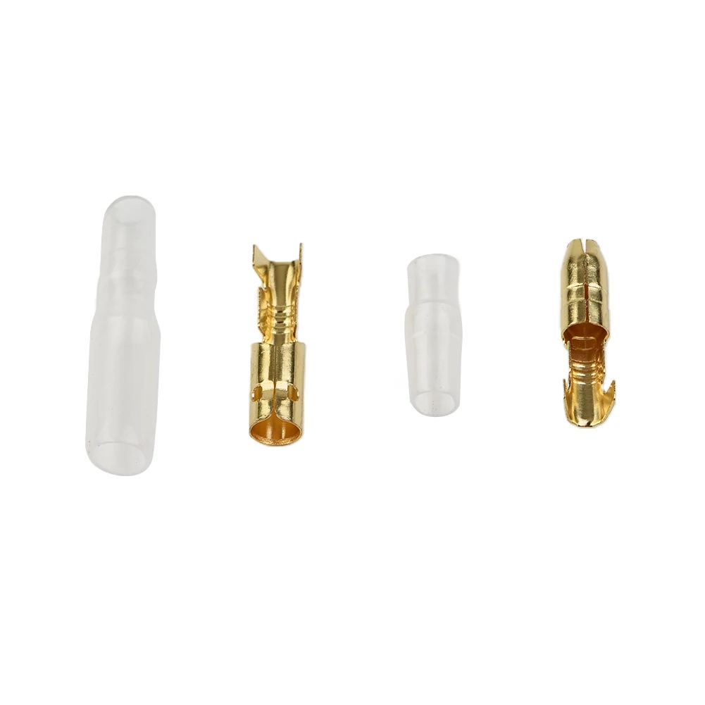 200x 3.9mm Male Female Motorcycle Connector Terminals Socket With Insulator Sleeve Cover Electrical Wire Connector Tools