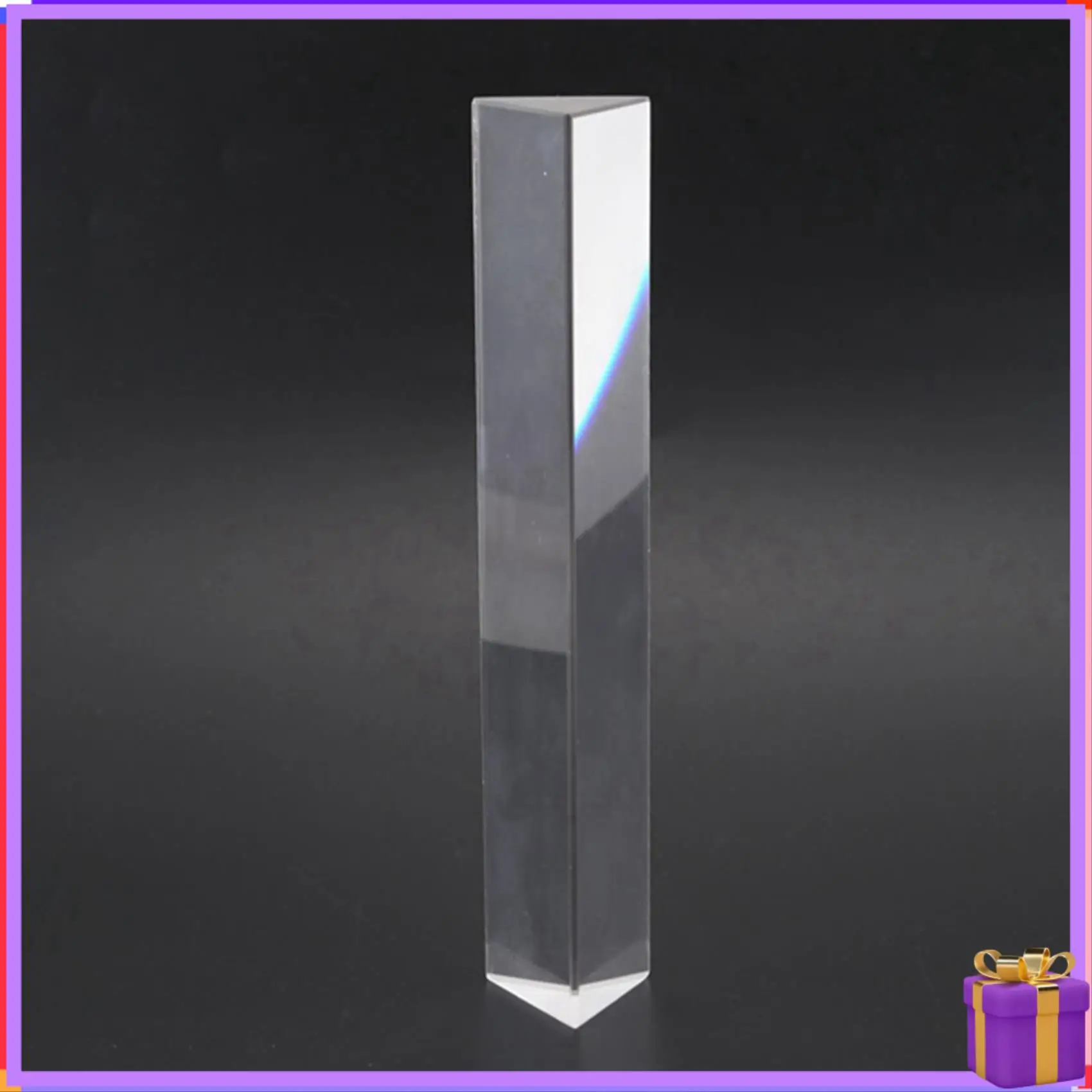 Advanced Optical Equilateral Rainbow Triangular Prism Glass Physics Experiment Children Student Photography Triangular Prism