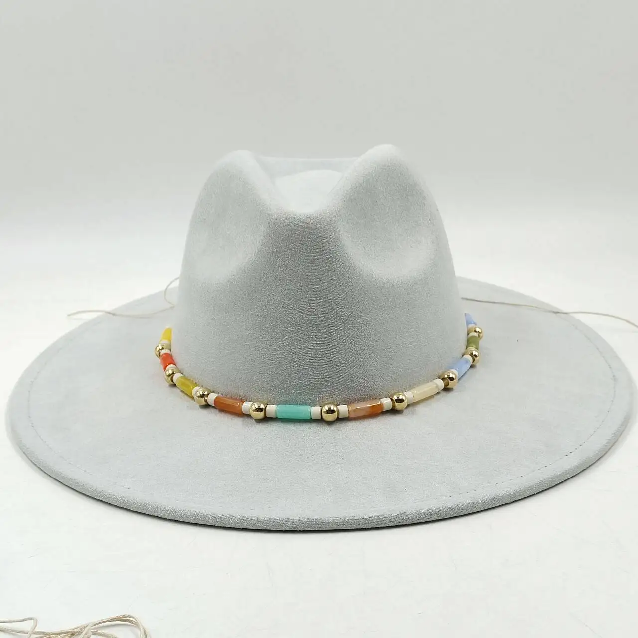 2024 Hat Band Accessories Handmade Beaded Chain Straw Hat Accessories Men Women Hat Band Decorative Soft Hat Fashion Accessories