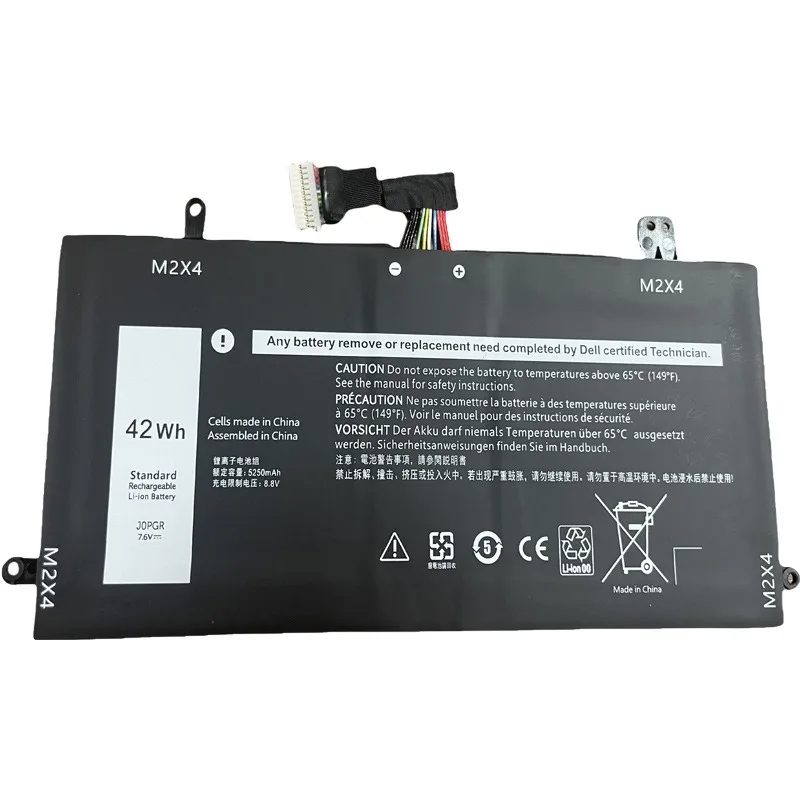 J0PGR 1WND8 Battery For Dell Latitude 5285 5290 2-in-1 T17G 7.6V 42Wh 5250mAh