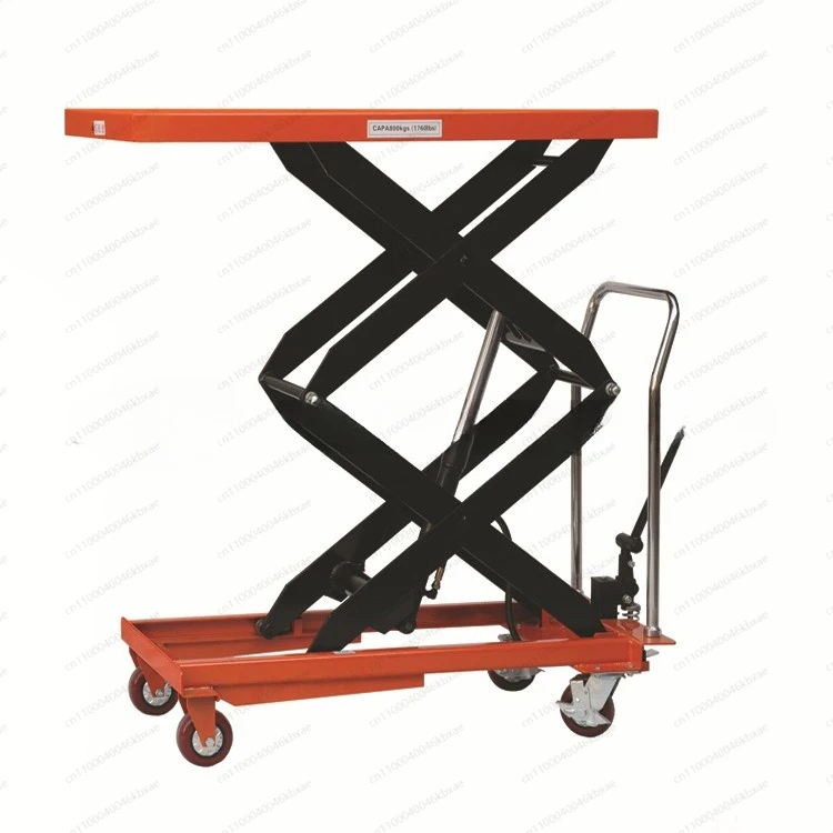 

800KG Mobile Lifting Foot Stepping Manual Hydraulic Hand Push Mold Platform Car