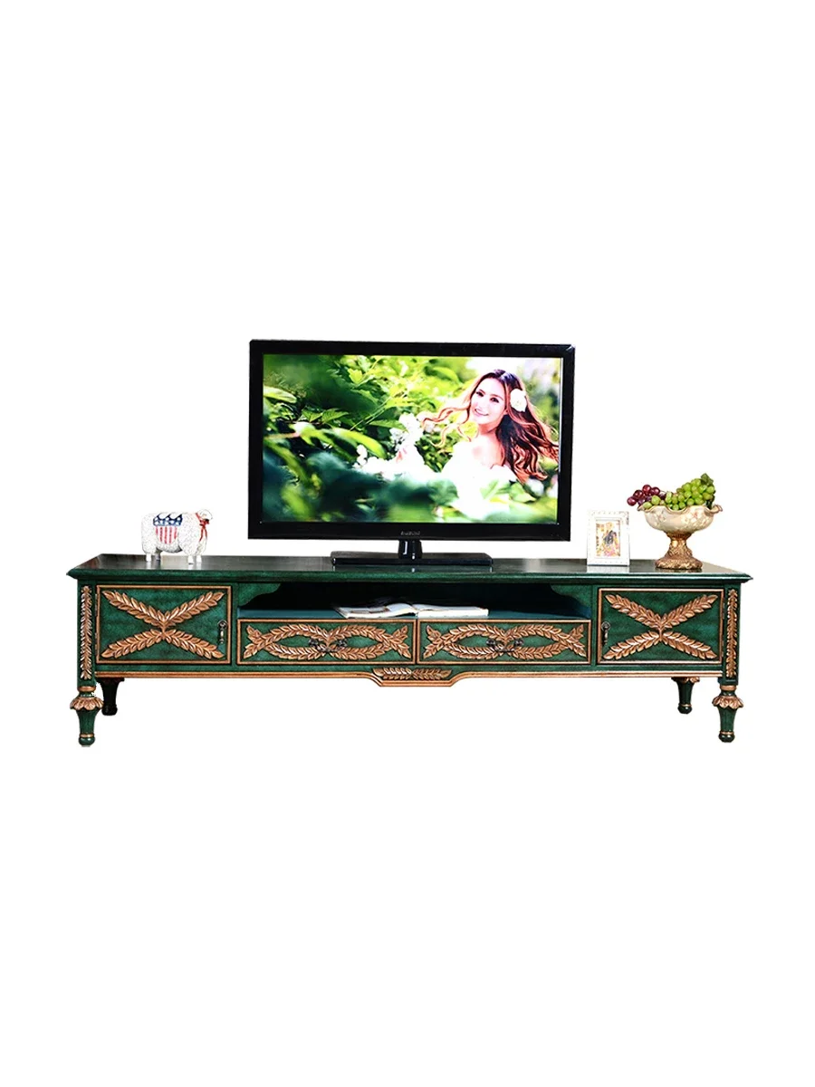 European and American TV cabinet small apartment living room coffee table combination