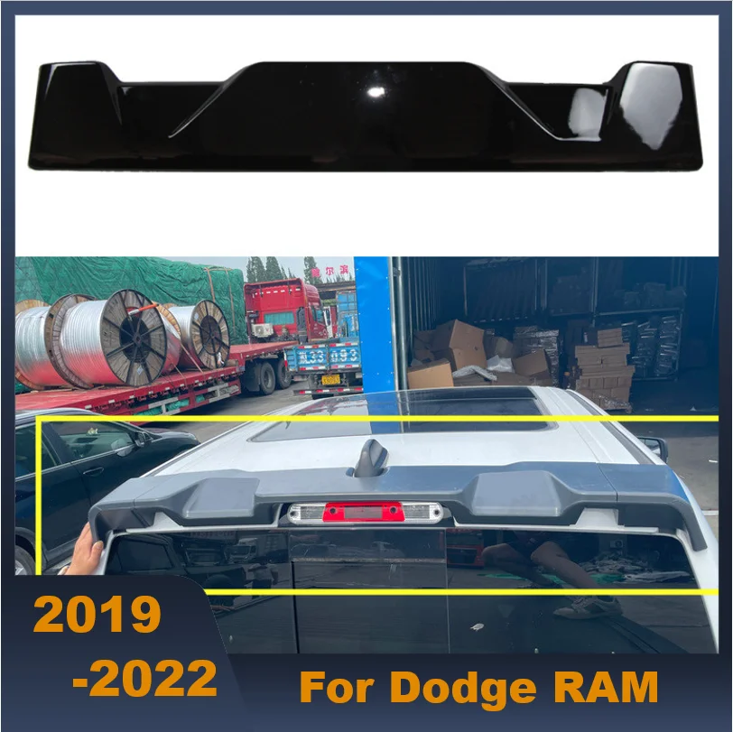 

Good Quality ABS Material Rear Window Black WING Tail Refit Roof Spoiler Fit For Dodge Ram 2019-2022