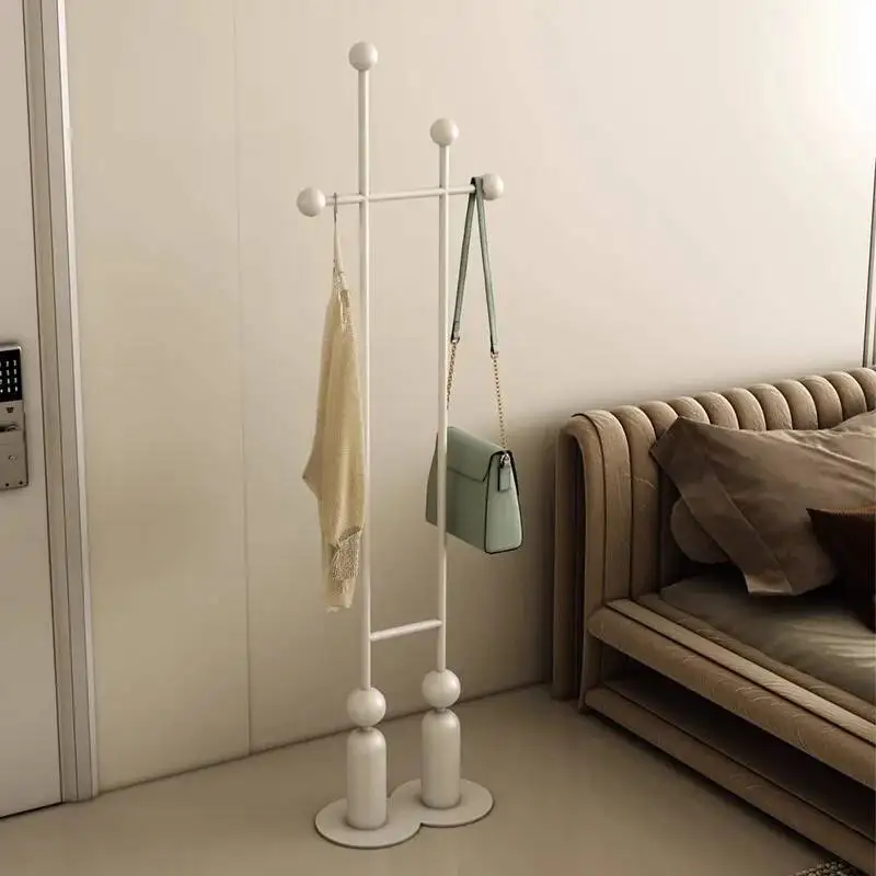 Modern Cream Coat Rack Living Room Simple Open Bedroom Clothes Display Coat Racks Indoor Hall Tree Porte Manteau Furniture