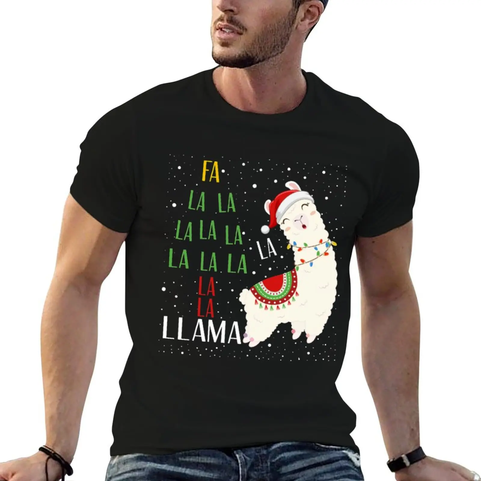 Fa La La Llama T-Shirt graphic shirts topping men t shirts