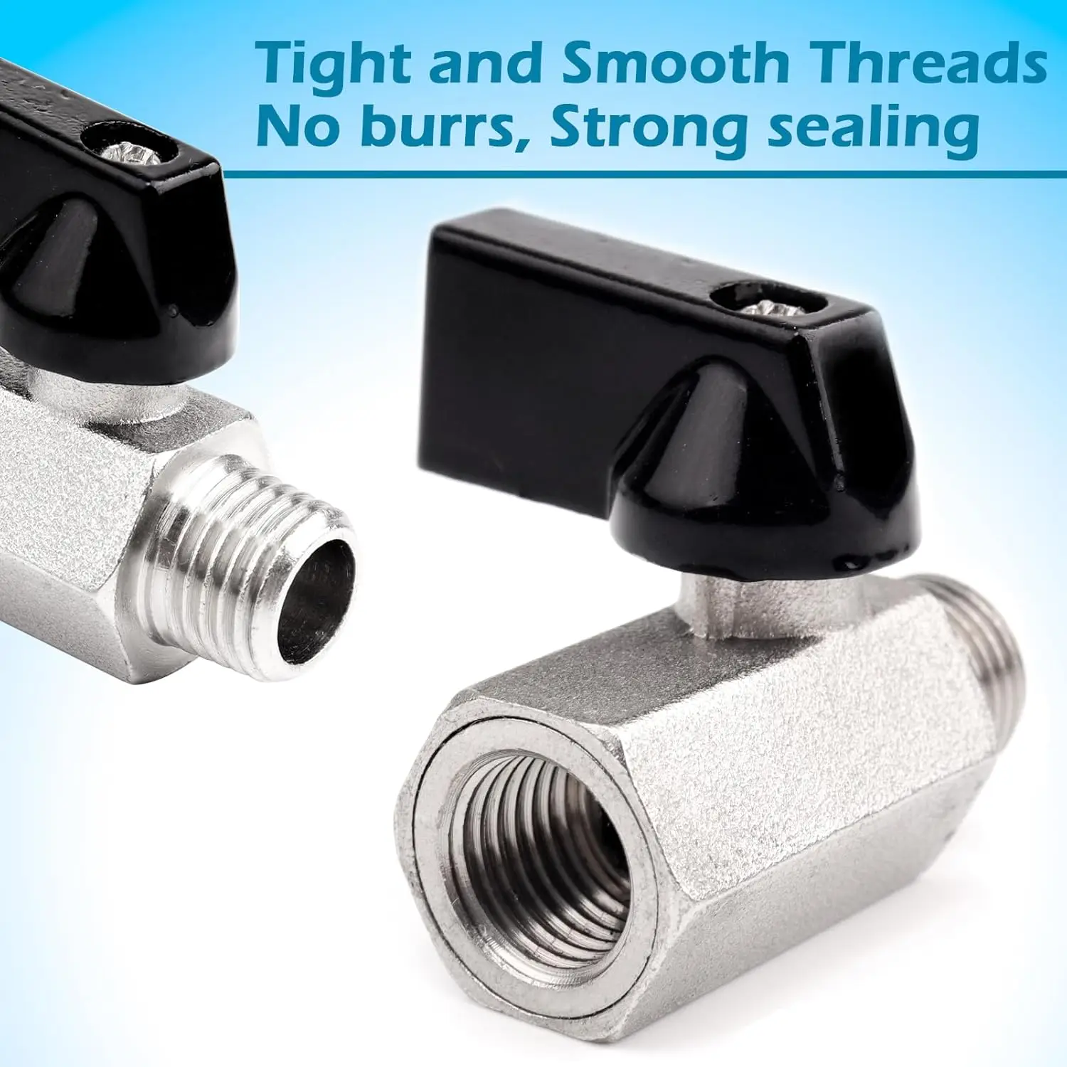 

1 шт. 1/4 "1/2" 3/8 "мини-шаровой кран, латунная резьба NPT, внутренняя x наружная воздушная компрессор, запорный клапан для воды, газа, масла, переключатель