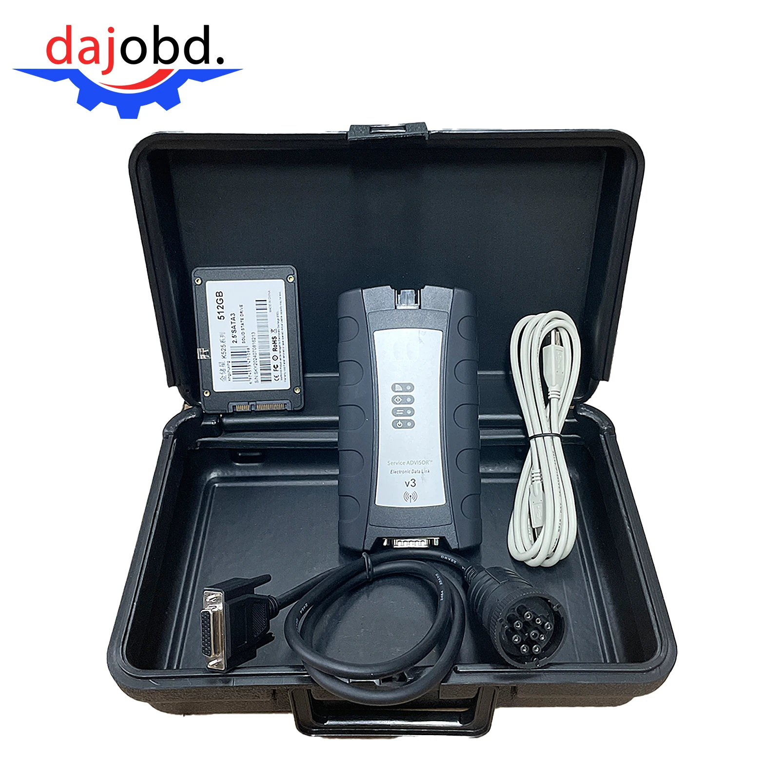 For JDeere Service Advisor EDL V3 Electronic Data Link Diagnostic Kit with V5.3.225 AG + CF Software