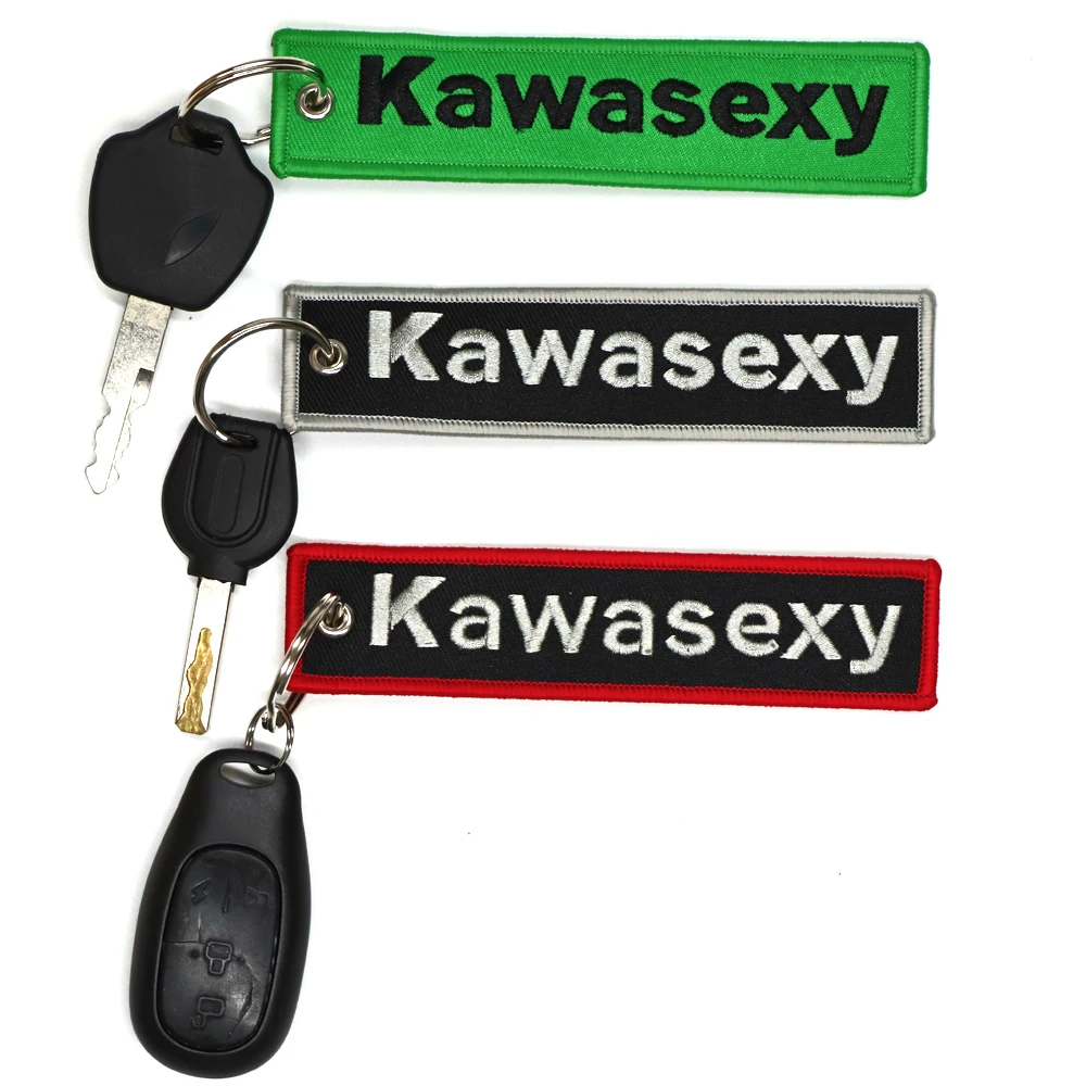 JDM Kawasexy Logo Key Chain For Kawasaki Motocycle Key Ring Cars