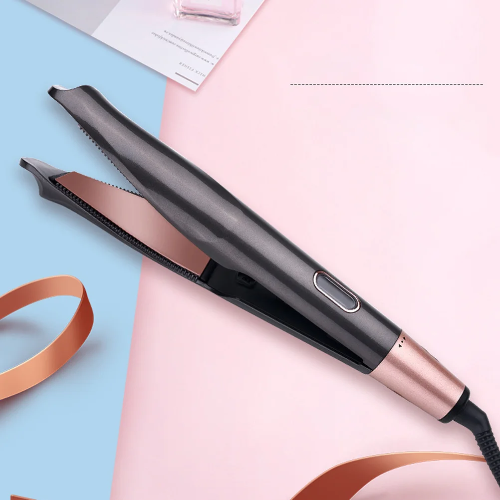 

2 In 1 Ceramic Hair Straightener Electric Styling Tool Adjustable Temperature 360° Swivel Cord For Straightening Curling Hair