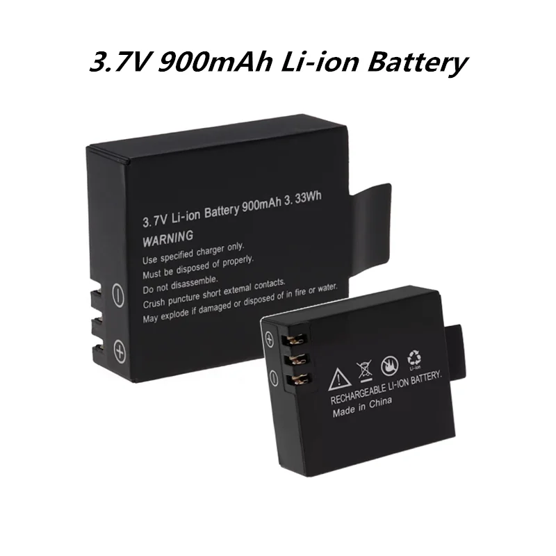 3.7V 900mAh Rechargeable Li-ion Bateria for SJ4000 SJ5000 SJ6000 WiFi Action Camera Replacement SJCAM Action Camera battery