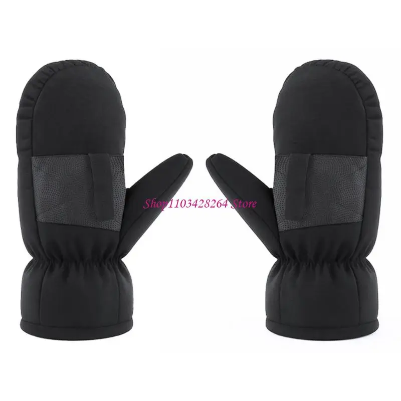 Insulated Infant Carriage Mittens Weather Resistant Fabric Adjustable Elastic Cuffs Secure Hook Loop Closure
