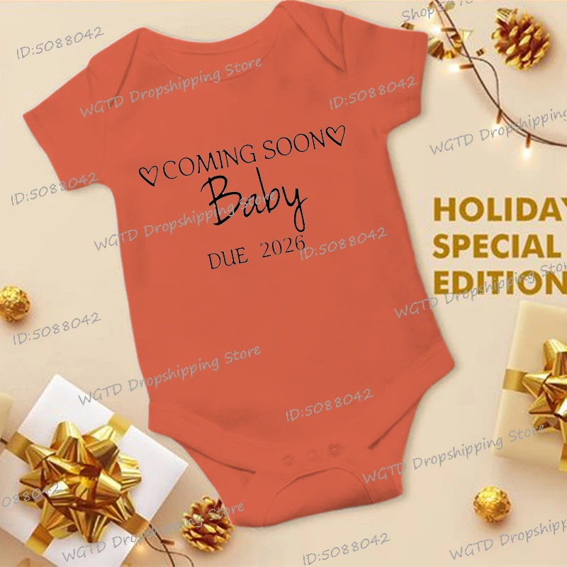 قريبا 2026 الوليد رومبير جديد القطن رومبير للرضع صبي فتاة إعلان الطفل مضحك ارتداءها الرضع بذلة وتتسابق