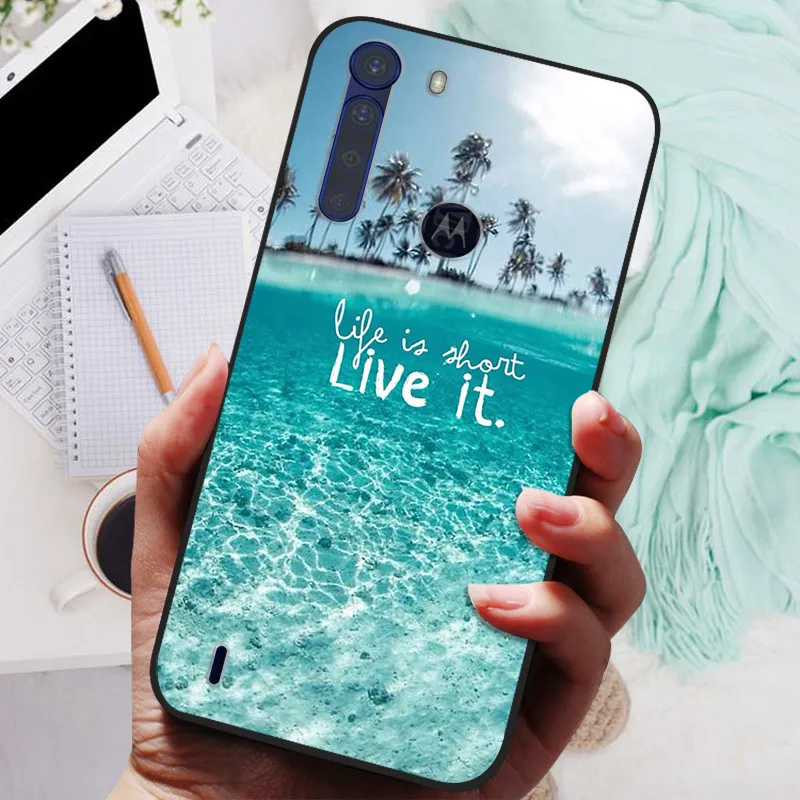 For Motorola One Fusion Case Black Bumper Soft Silicone Cover For Moto One Fusion Plus Phone Cases OneFusion Fusion+ Funda Shell