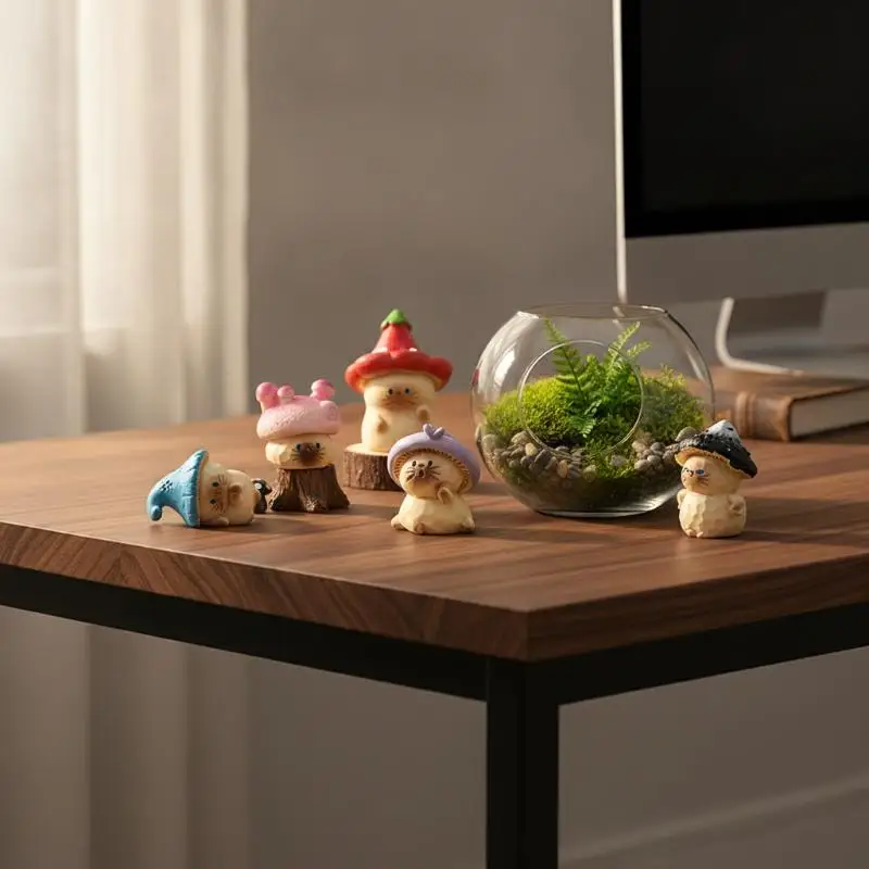 New Cartoon Fadcute Cat PAI Series Resin Figurine Ornament Premium Texture Holiday Home Decoration Model Toys Surprise Gifts