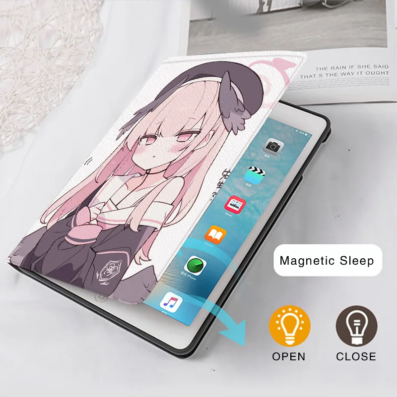 Shimoe Koharu Anime Blue Archive Case For iPad 10.2 9th 10th Air 6 Mini 4 5 Case Luxury Silicone Pro 12.9 11 13 For iPad Air 2 3