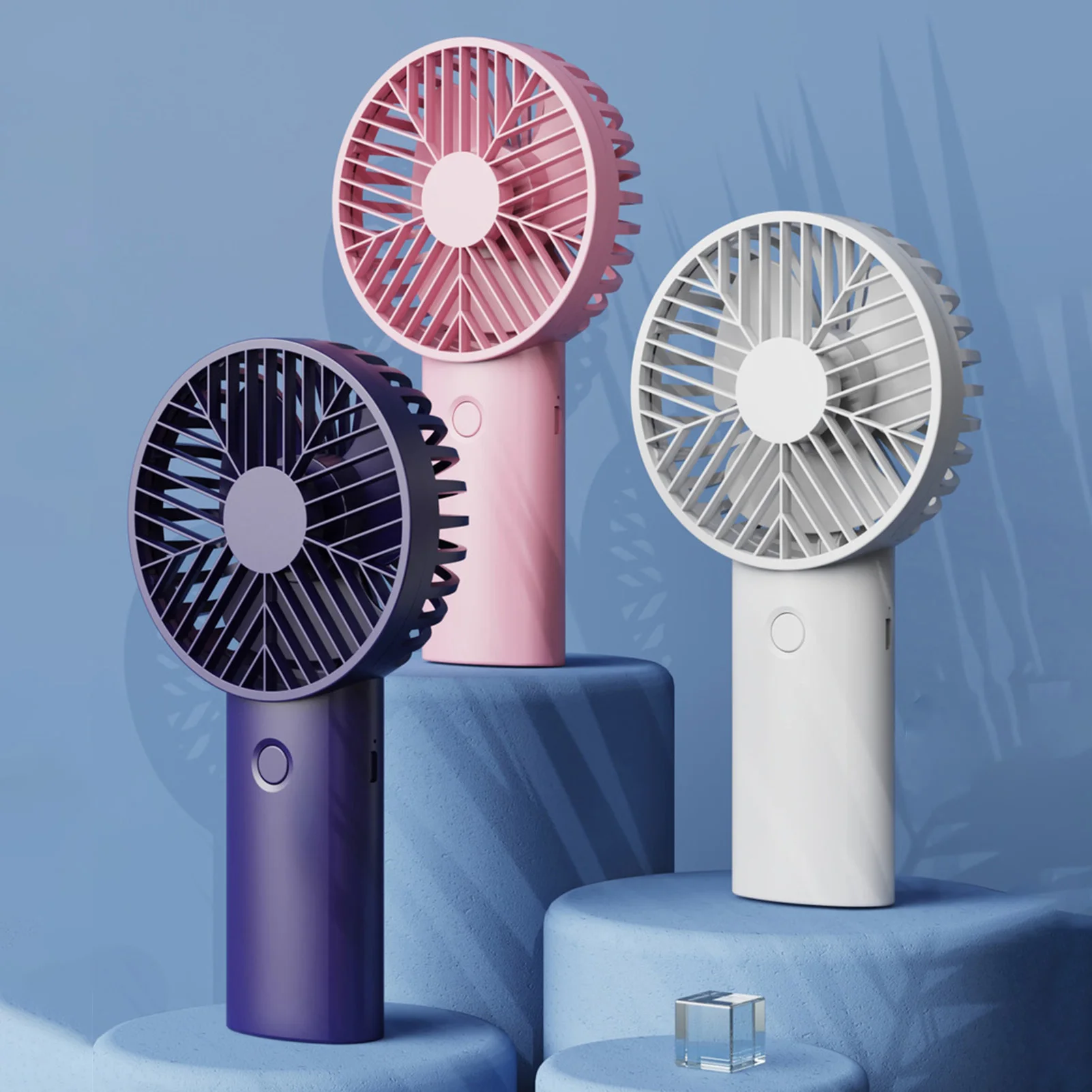 USB Charging Energy Saving Fan Low Noise Handheld Portable Fan for Office School Class Meeting UD88