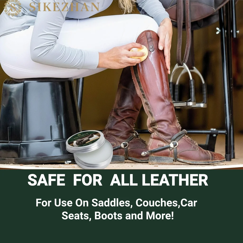 كريم سرج جلدي احترافي عالي الجودة مغذي ومضاد للتشقق لتلميع سروج الحصان #2