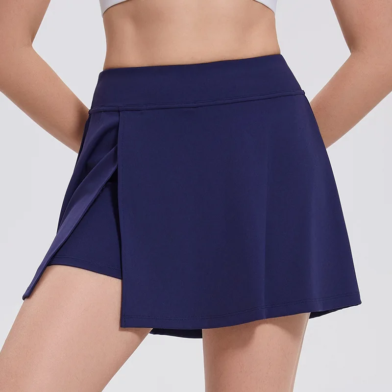

Women's Spring/Summer A-Line Tennis Skirt Badminton Sports Half Body Sunscreen Anti-Glare Skirt for Active Wear