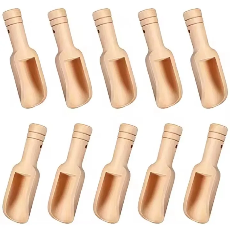 

10Pcs Mini Wooden Spoons Kitchen Spice Condiment Spoon Coffee Honey Sugar Tea Salt Scoop Crafts Kitchen Accessories