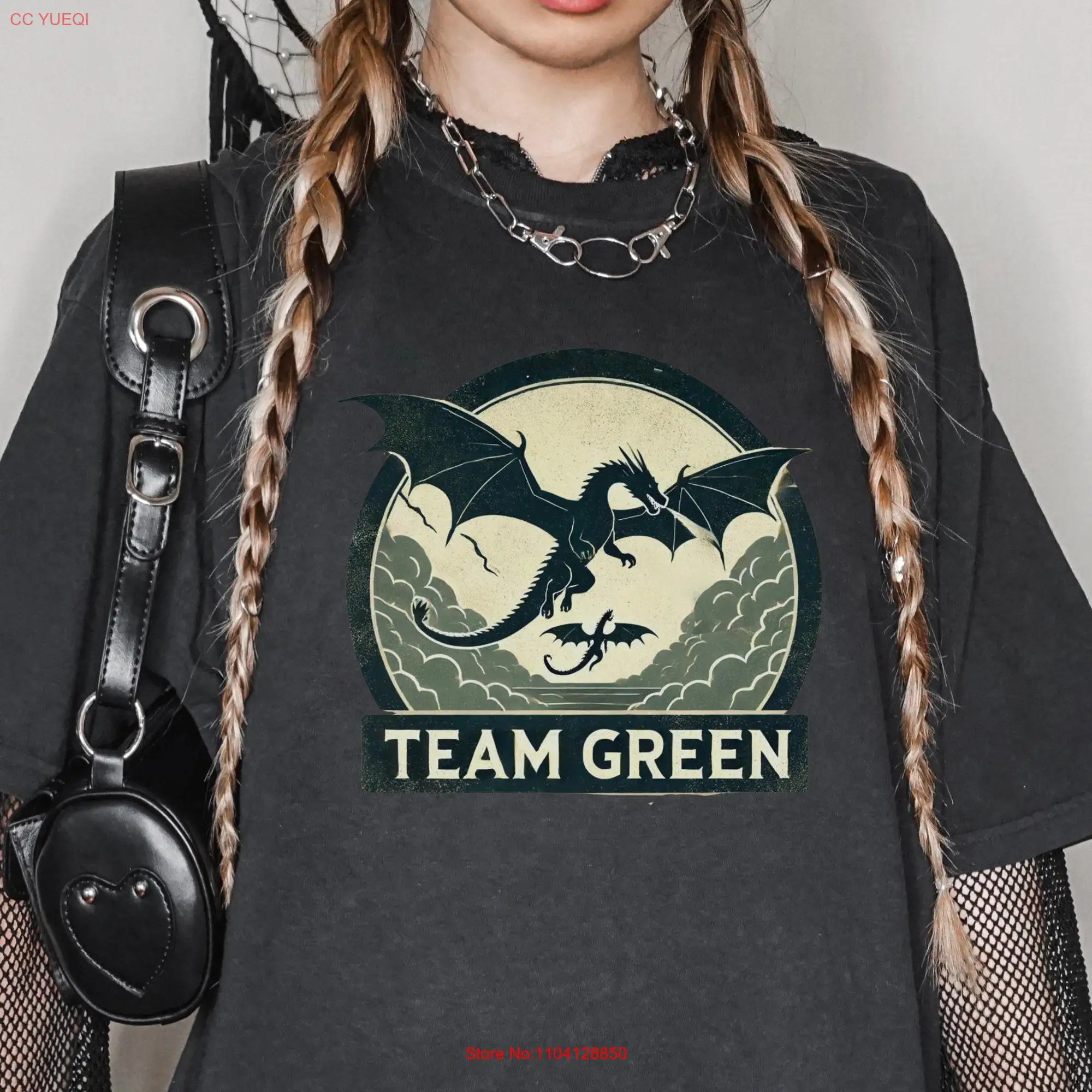 Dragon Team Green shirt Fantasy Dragons Merch Tv Series Thrones reader s House Bookish long or short sleeves