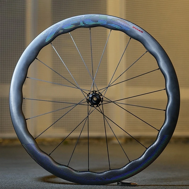 

T800 Carbon Fiber Wheelset 700c Disc Brake Wave Rim Center Lock For Road Bike Carbon Knife Clincher Tubeless Bicycle Wheel