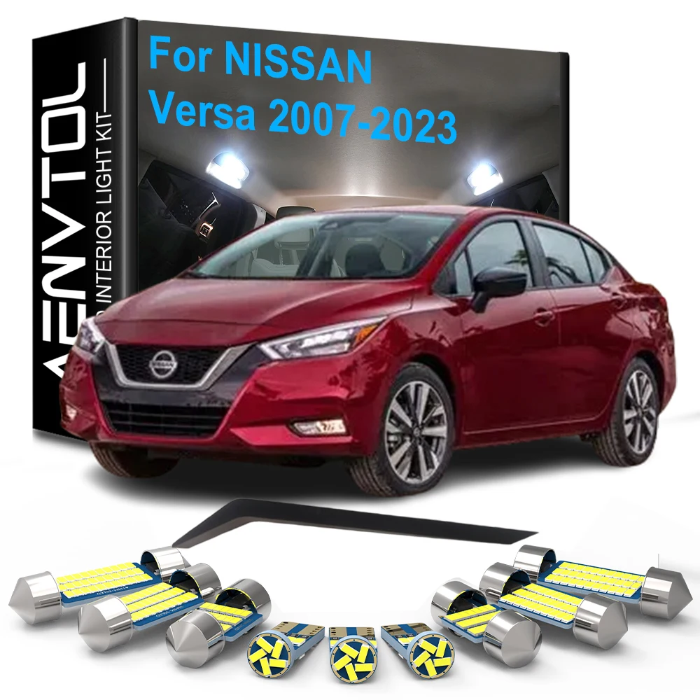 For Nissan Versa 2007-2017 2018 2019 2020 2021 2022 2023 Auto Dome Read Trunk License plate Lamps,Car LED Interior Lights Canbus