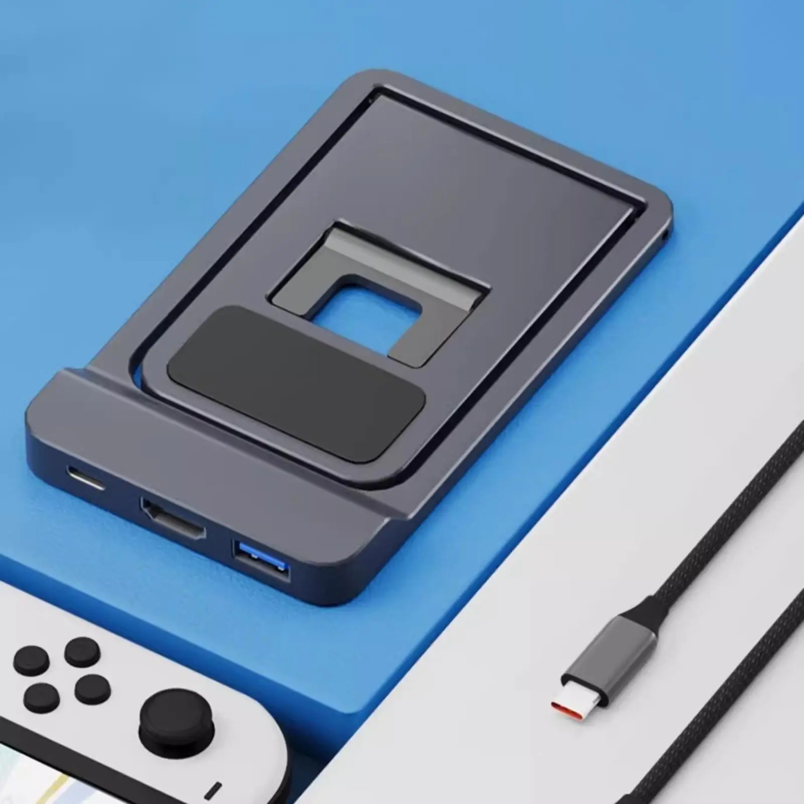 For Switch2 TV Dock For Game Console Game Console Stand With 4K Output Portable TV Dock Station For Home Travel Desk Connection