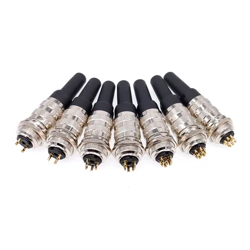 Imagen 2 del producto Conector de sensor M16 impermeable IP65 J09 enchufe macho hembra conectores de 2/3/4/5/6/7/8 pines