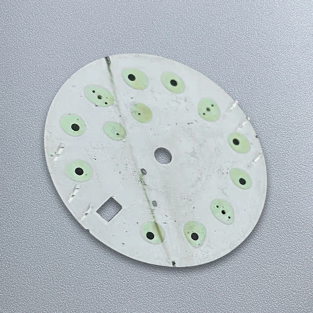 28.5mm S Logo SKX007 Dial Fit NH35/NH36/4R/7S Movement Green Luminous High-Quality Bamboo Leaf Watch Modification Accessories