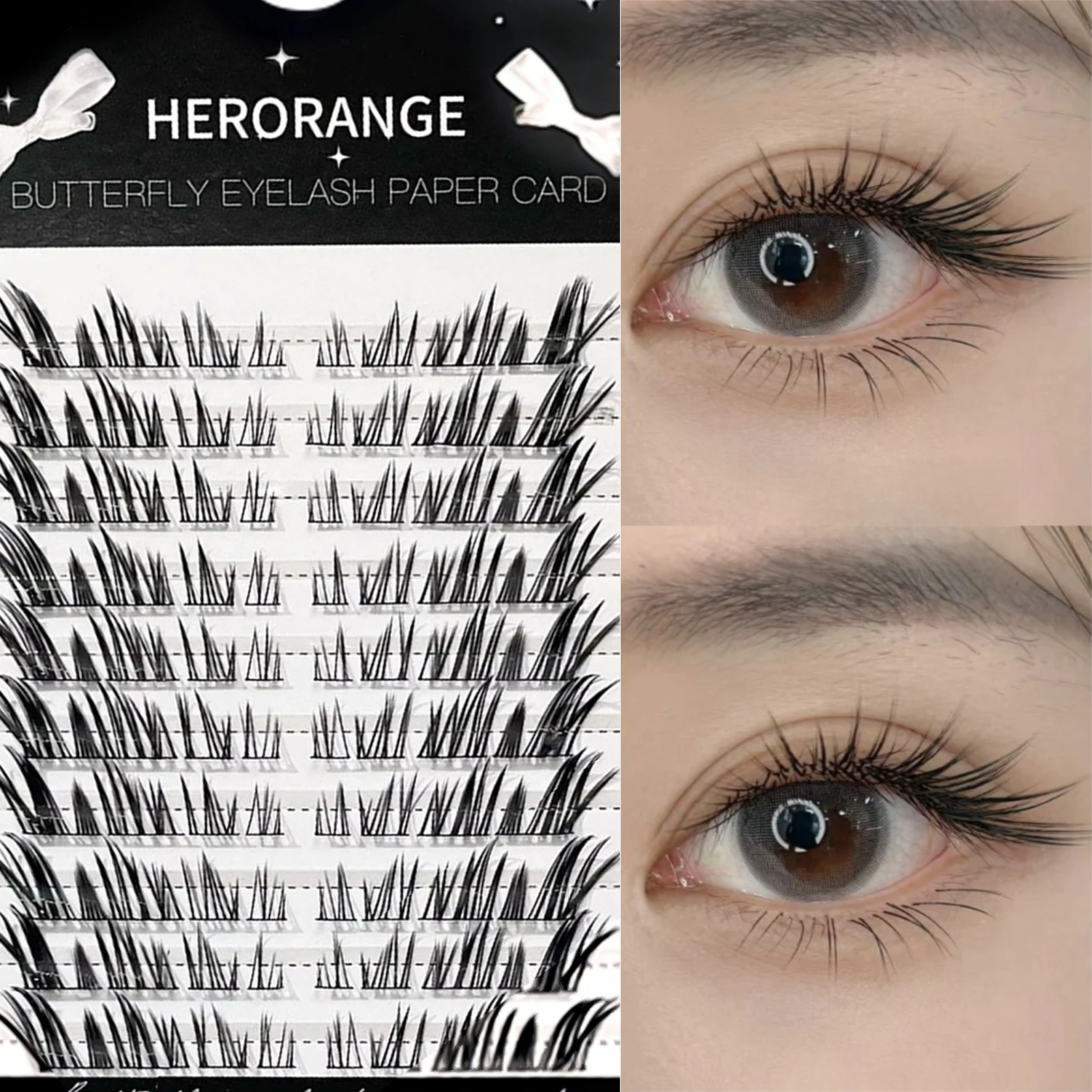 Fumetti Effetto 3D Volpi individuali Ciglia finte Spiky Wispy Eye Tail Estensione ciglia allungate Scelta per risparmiare tempo per principianti