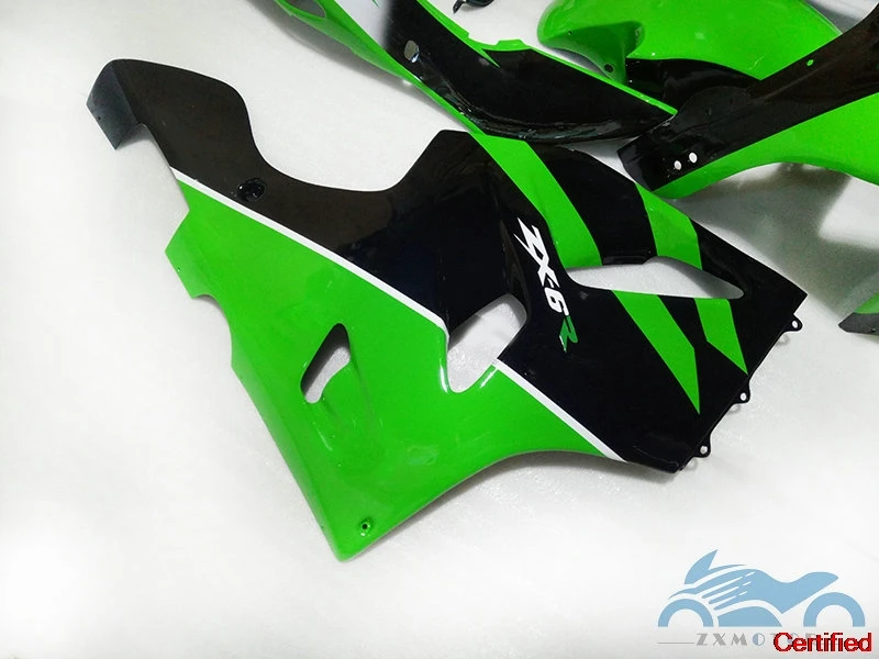 Customizable fairings kit for Kawasaki Ninja 1994 1996 1997 ZX6R motorcycle ABS plastic fairing kits ZX 6R 636 94-97 green black - Image 4