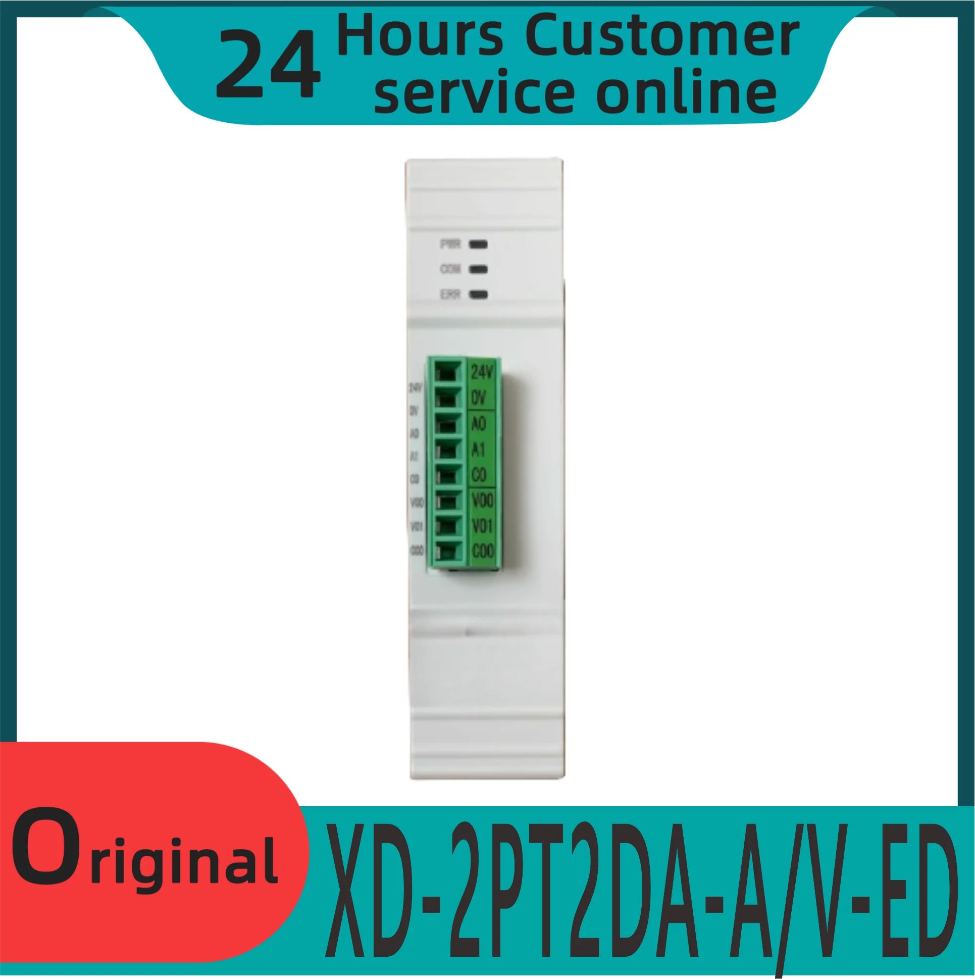 وحدة تناظرية Plc أصلية جديدة Xd-2pt2da-a/v-ed مع قناتين من المقاومة الحرارية وقناتين للإخراج التناظري #1