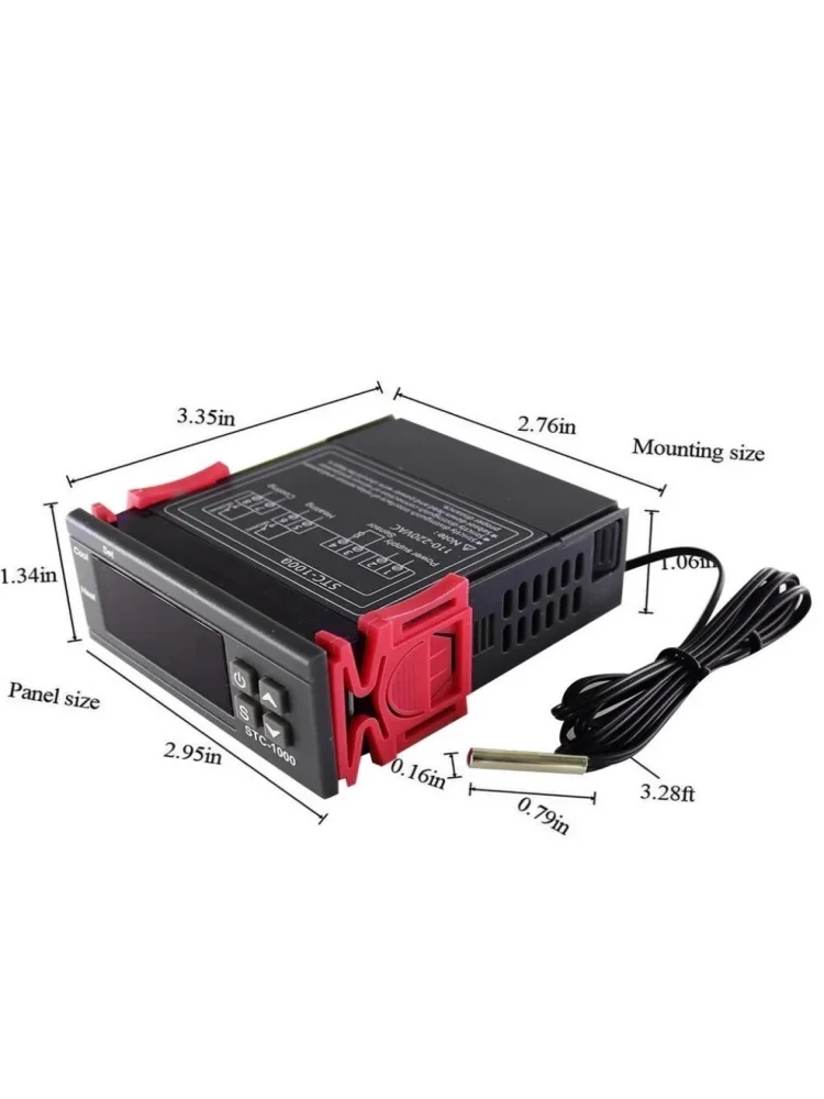 STC-1000 controlador de temperatura Digital termostato termorregulador incubadora relé calefacción refrigeración STC 1000 12 24V 220V STC1000