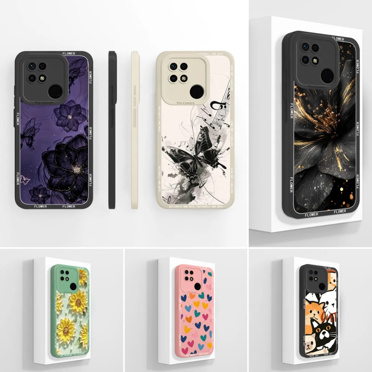Nouvelles housses pour Redmi 10C 10 Power Fundas, motif papillon magnifique, haute qualité, anti-chute, en Silicone souple pour étuis Redmi 10Power