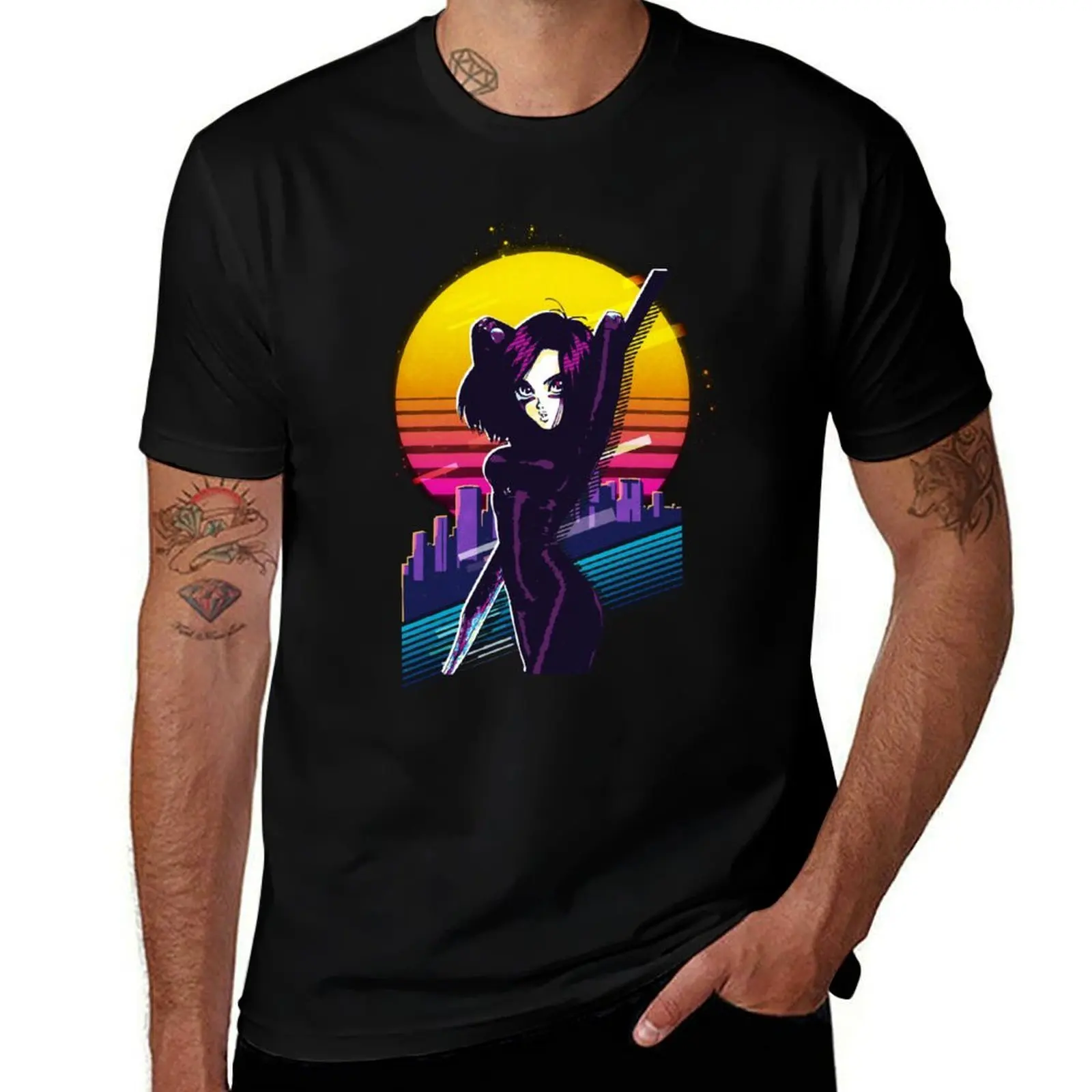 Desafía los límites y revela tu pasión por la batalla: Camiseta de manga corta holgada de talla grande de Angel Alita