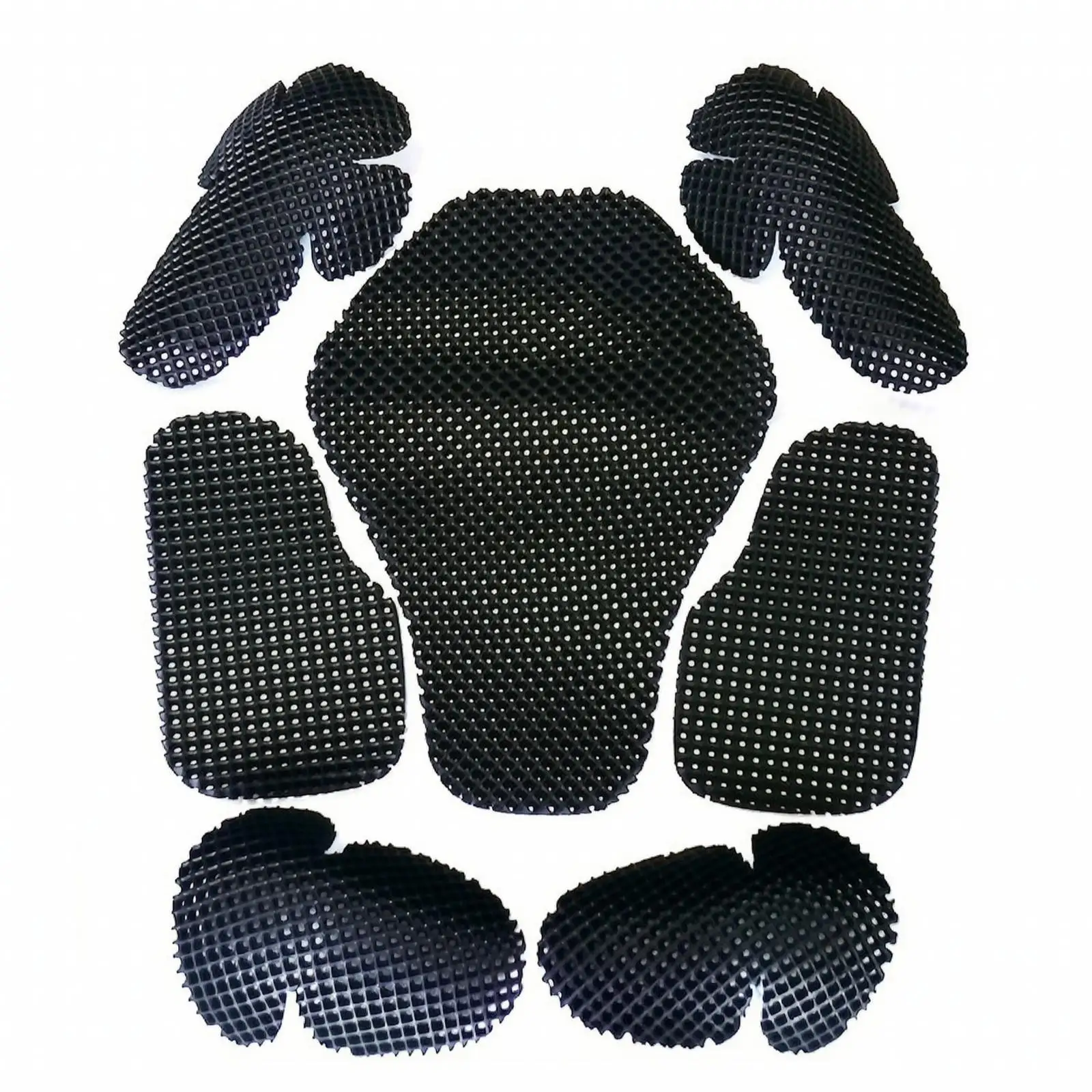 7 Pieces Motorcycle Suit Pad Set Lightweight Elbow Pads Flexible for Commuters