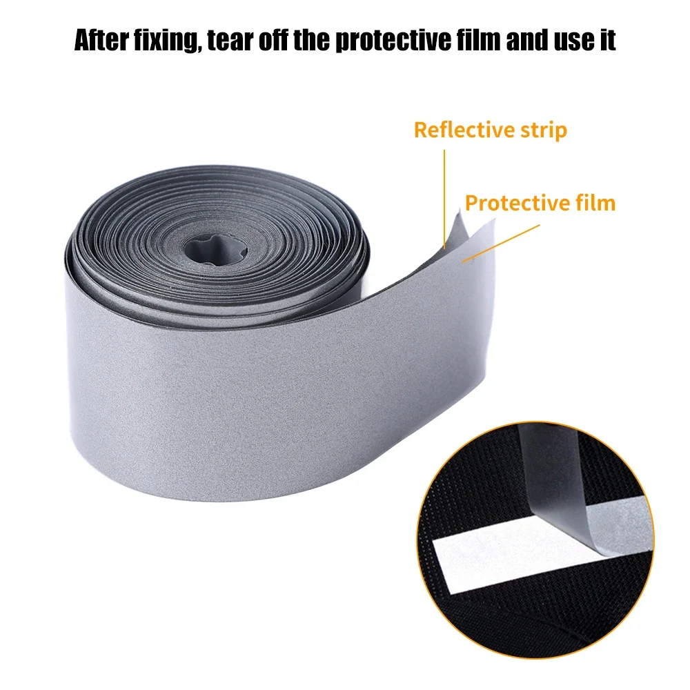 5/10M Reflective Heat Transfer Film Safety Reflector Sticker For Shoes Clothes Heat Decals Roadway Night Warning Strip Stickers