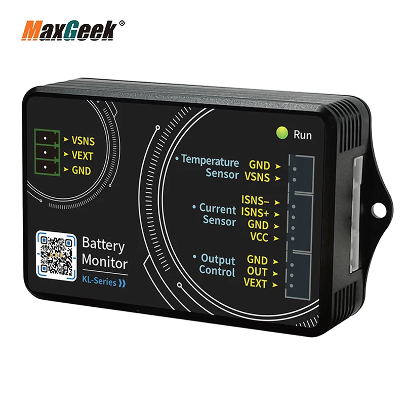 Maxgeek 100A 400A 600A Battery Monitor Coulomb Meter Voltage Current Meter Supports Mobile Phone APP Control